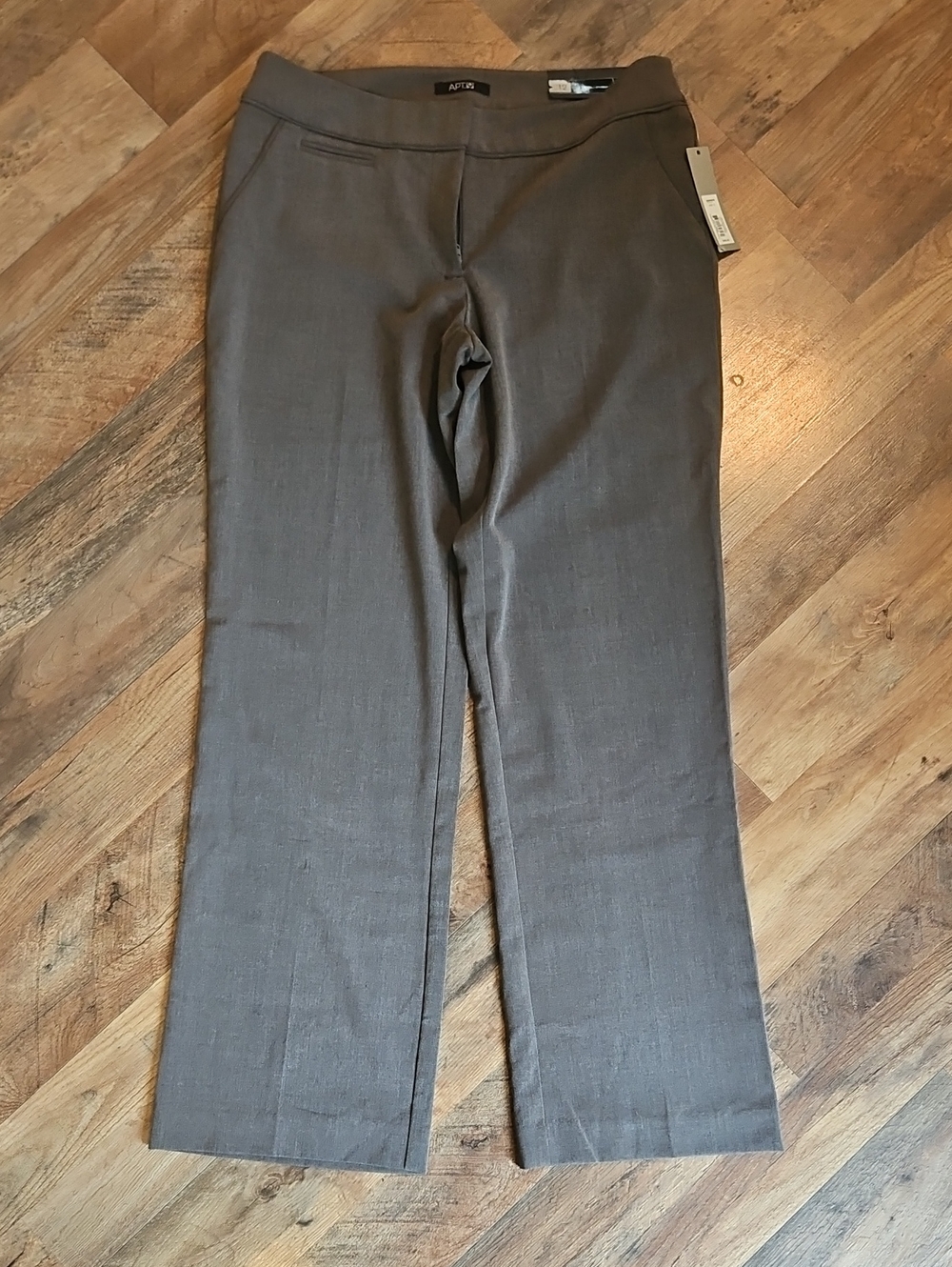 👖APT. 9 Brown Straight Wide Leg Dress Pants